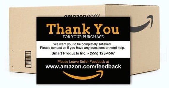 Luxury 55 Amazon Thank You Card