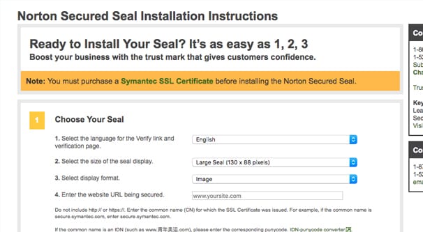 Norton Site Seal