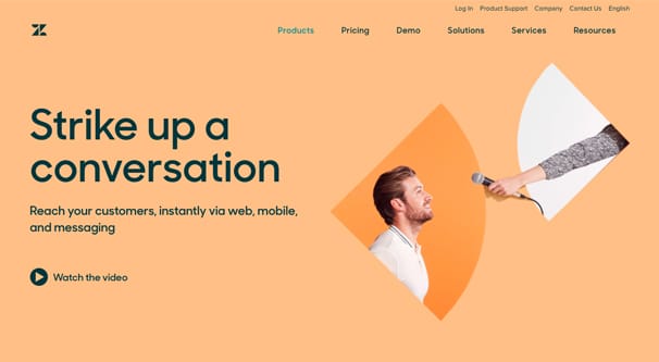 ZenDesk Homepage