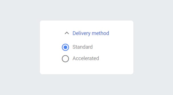 Delivery Method AdWords