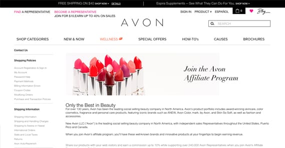 Join Avon Affiliate