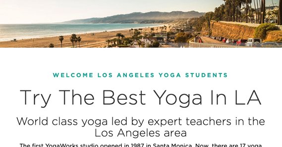 Example Yoga Site for LA